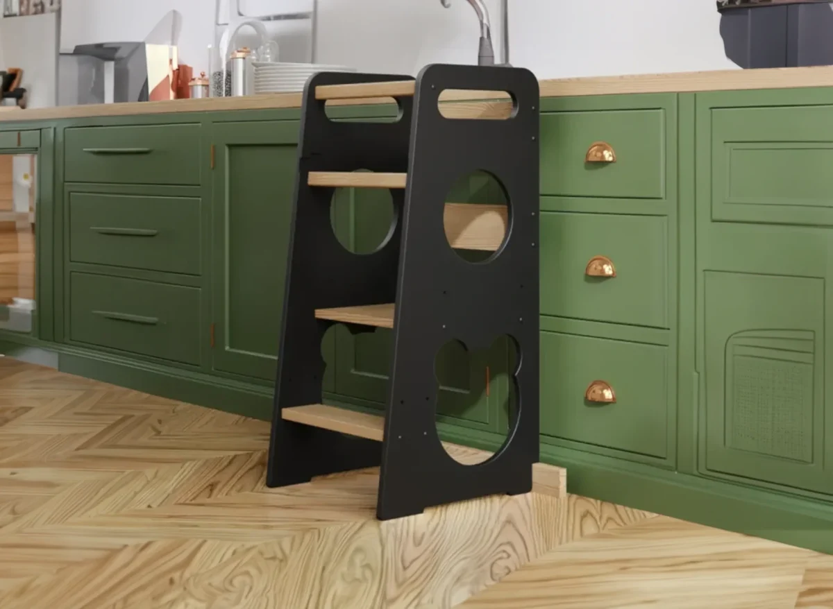 Køkkenhjælper med teddybjørn-mønster