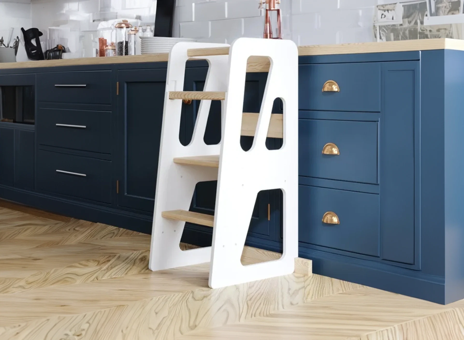 Køkkenhjælper med trekant-mønster