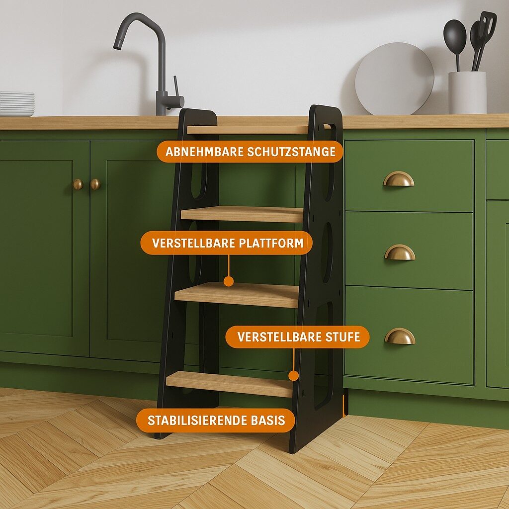 Køkkenhjælper med teddybjørn-mønster