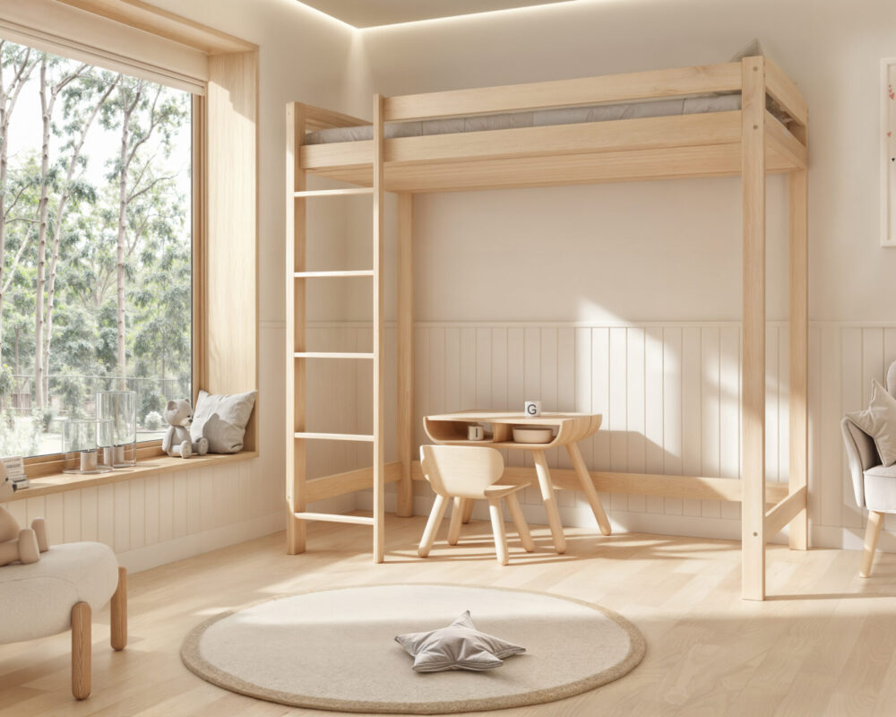 Køjeseng til børn AVELA 160 cm