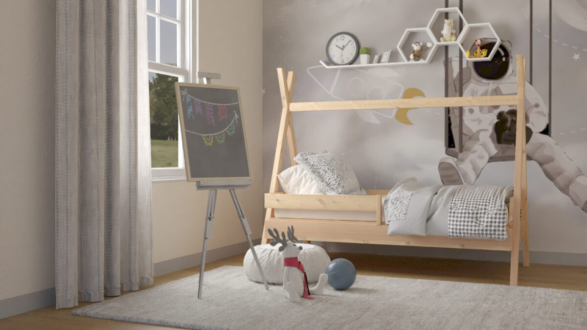 Tipi PLUS seng i fyrretræ