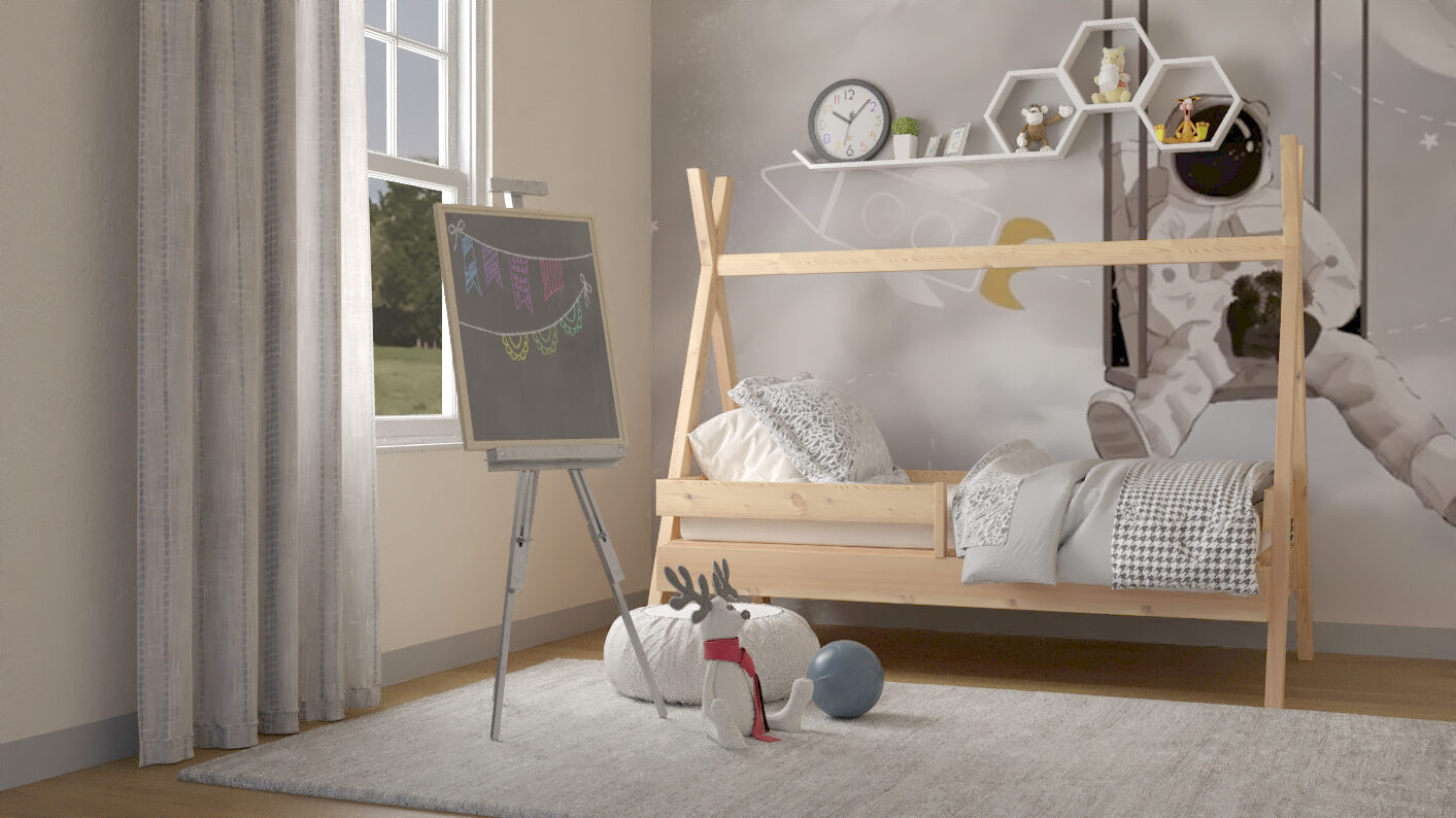 Tipi PLUS seng i fyrretræ