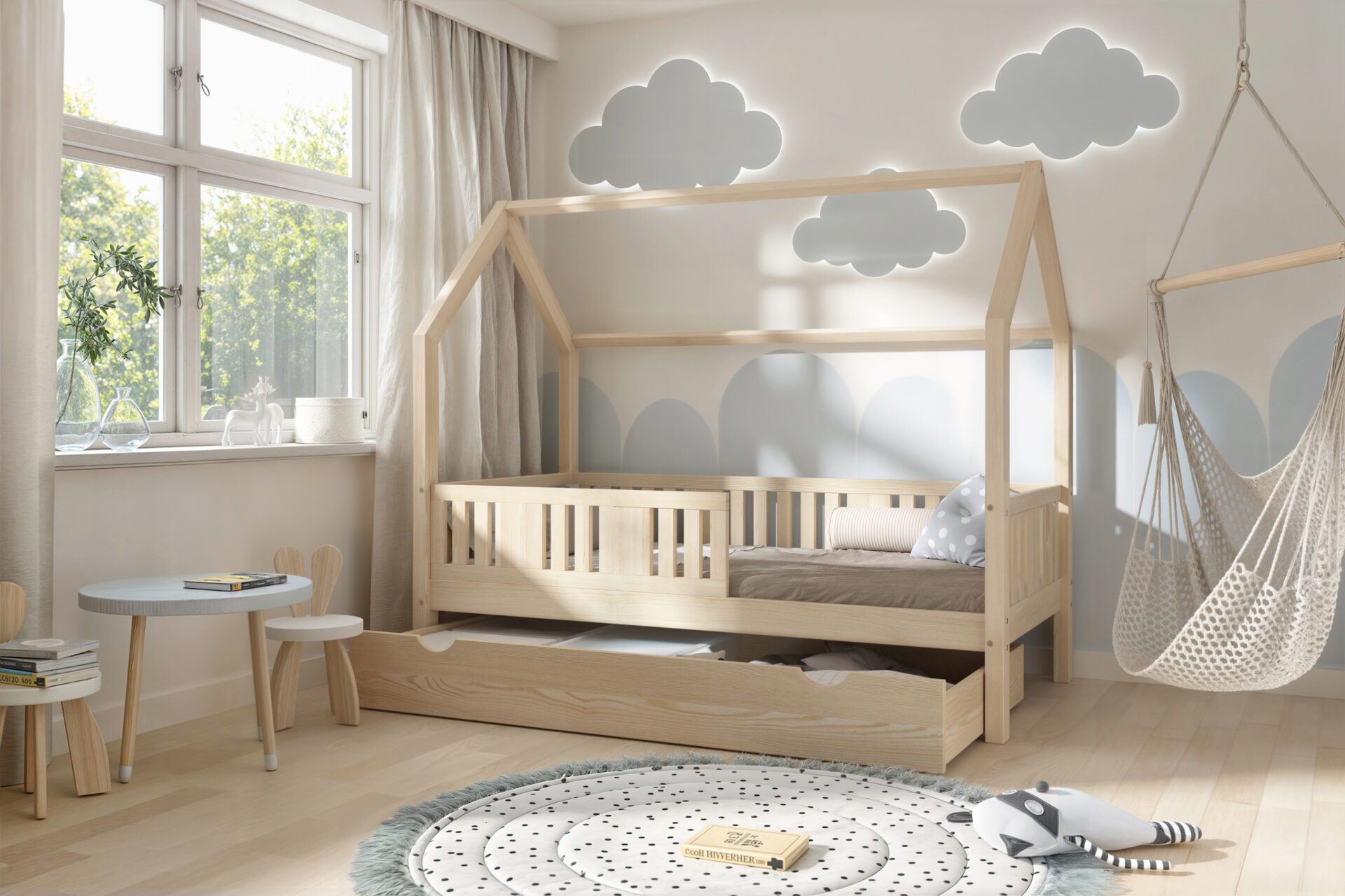 Børneseng STELLIA med skuffe