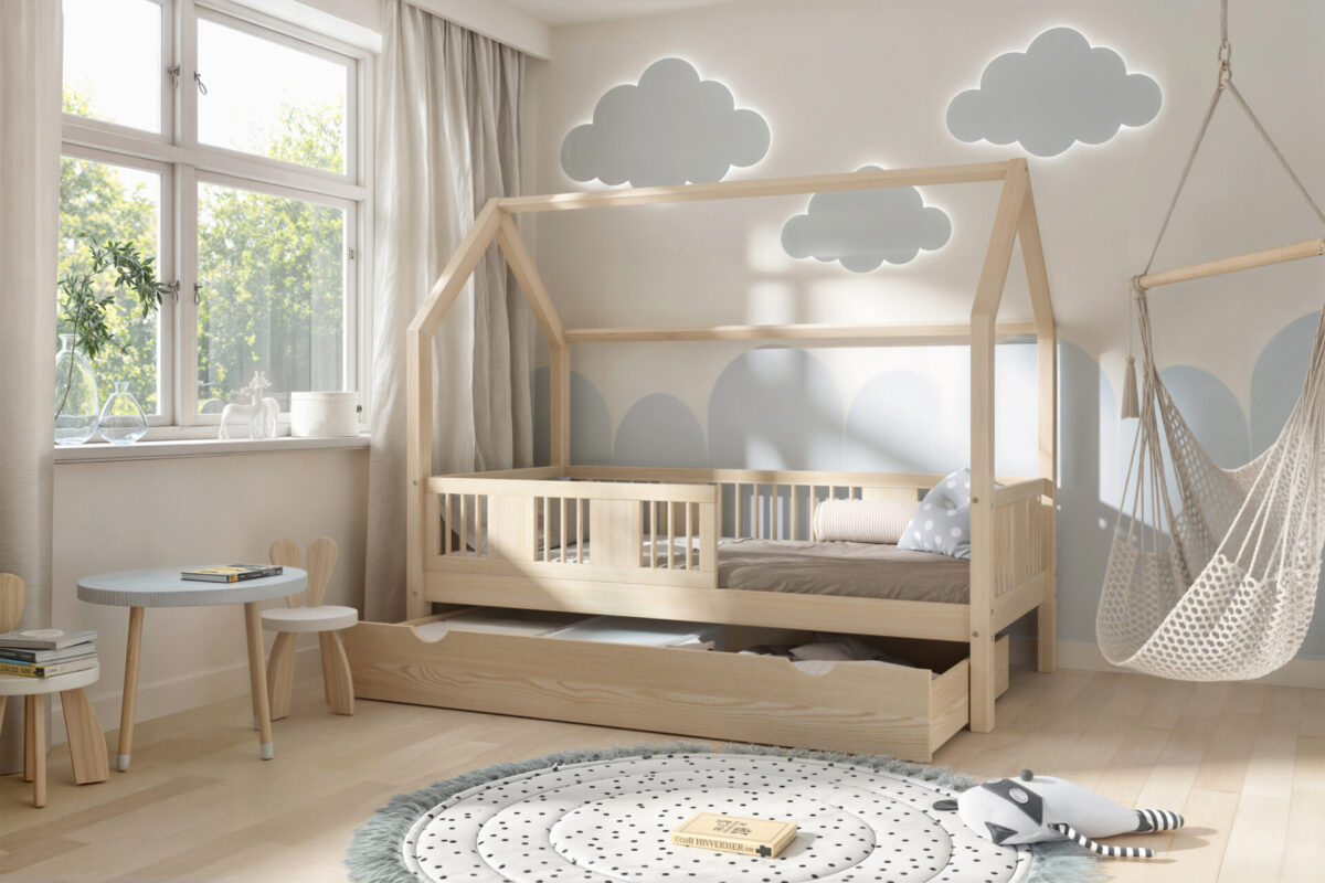Børneseng LUMINA med skuffe