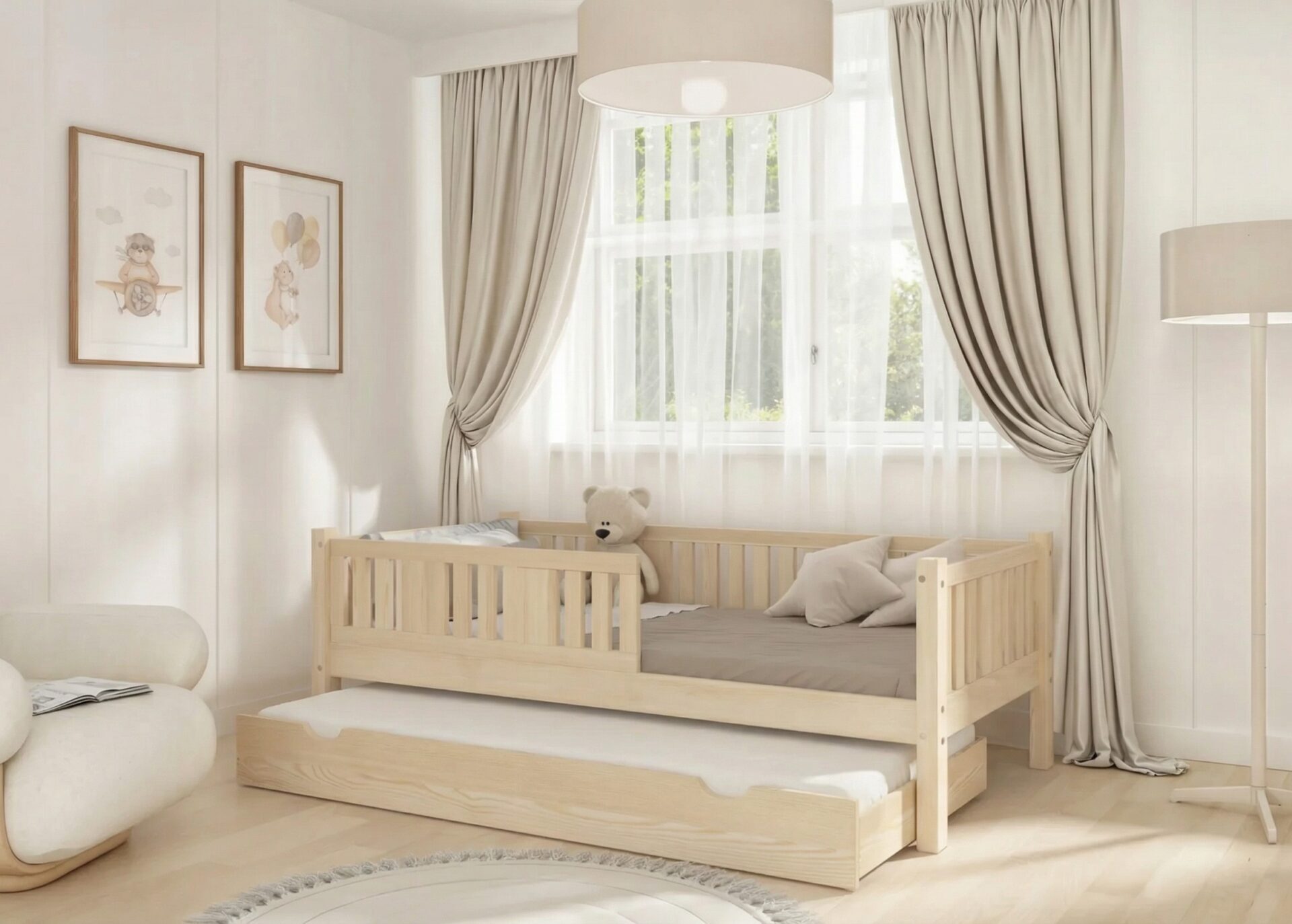 Børneseng NIKO med skuffe