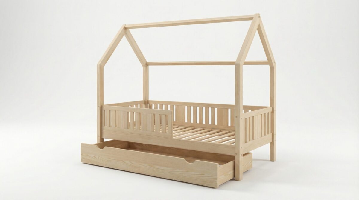 Børneseng STELLIA med skuffe